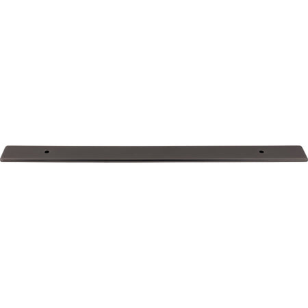 Top Knobs TK3287AG: 17" Radcliffe  Backplate - Ash Grey