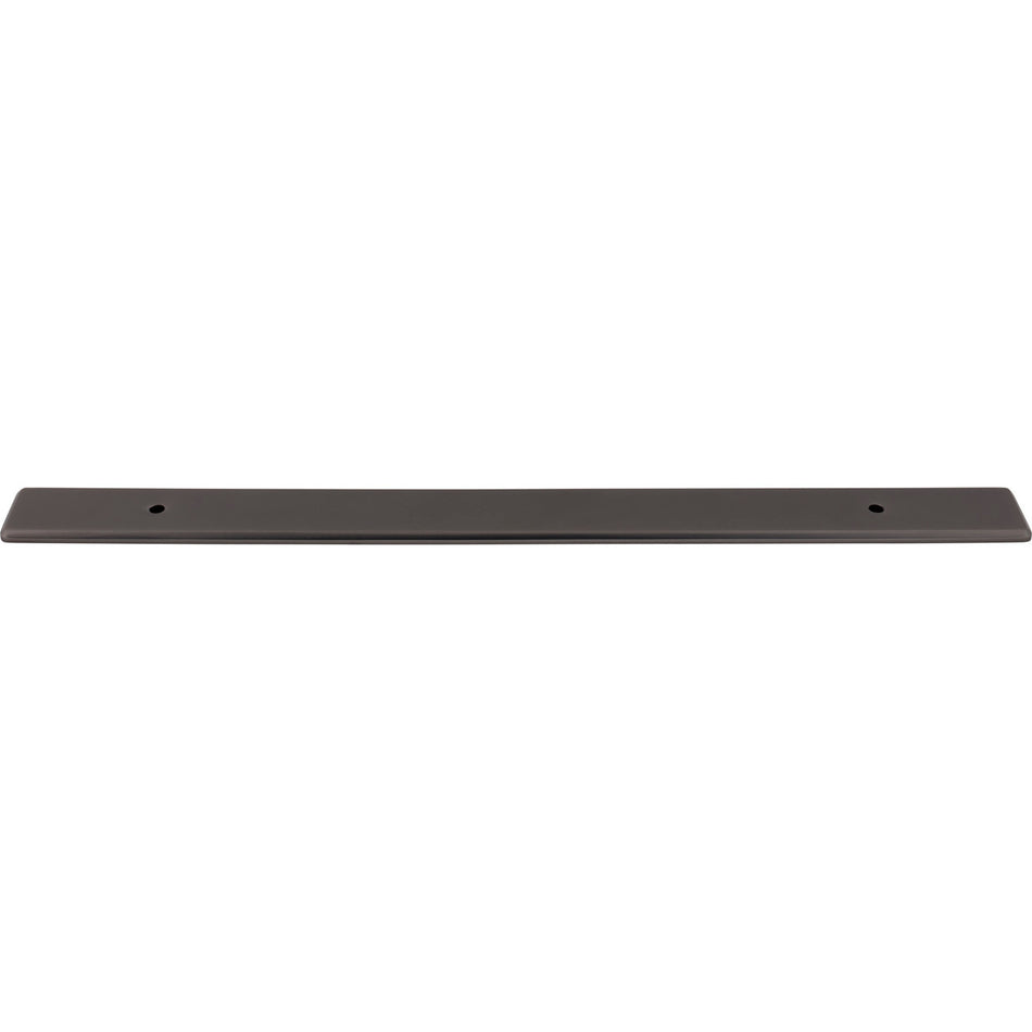 Top Knobs TK3287AG: 17" Radcliffe  Backplate - Ash Grey