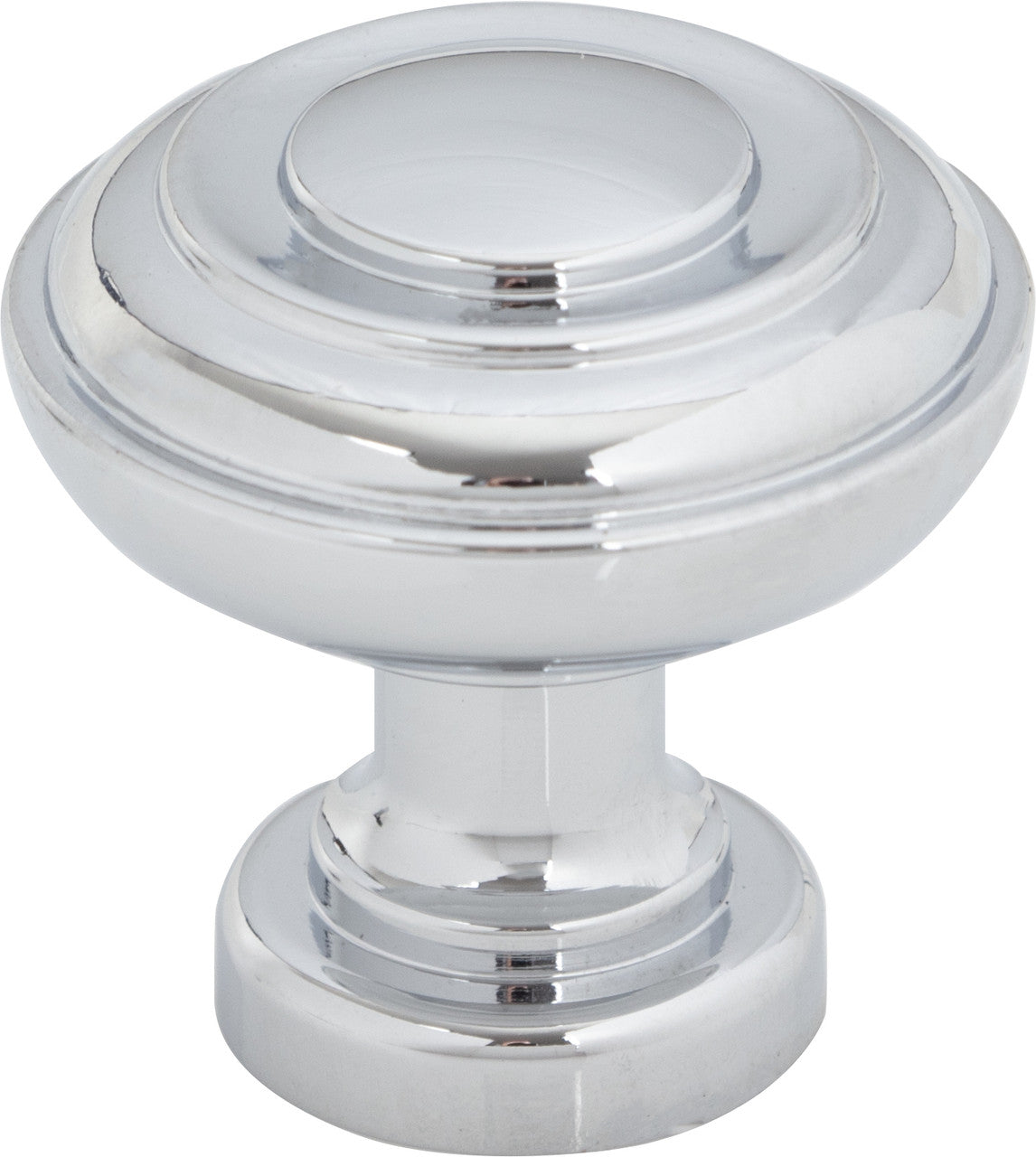 Top Knobs TK3070PC: 1-1/4" Regent's Park Ulster Cabinet Knob - Polished Chrome