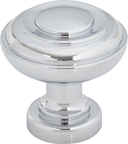 Top Knobs TK3070PC: 1-1/4" Regent's Park Ulster Cabinet Knob - Polished Chrome