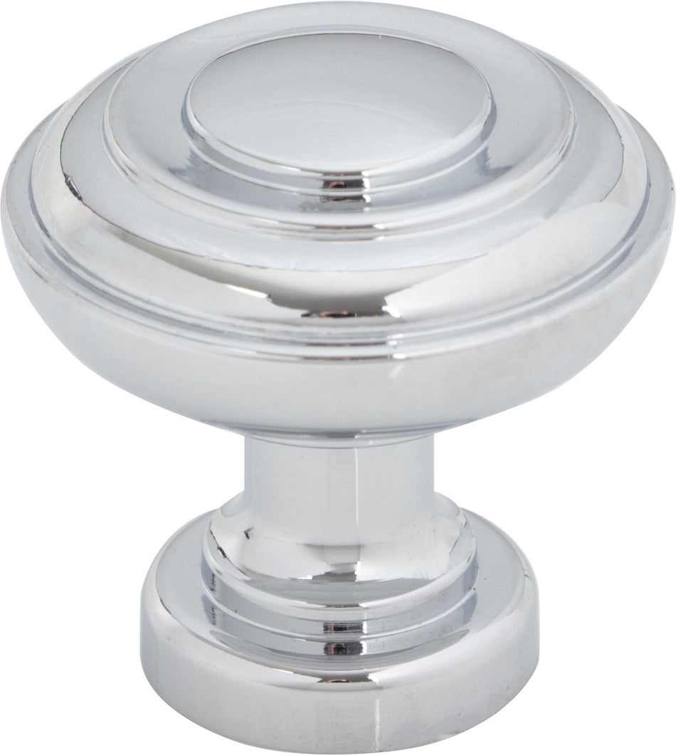 Top Knobs TK3070PC: 1-1/4" Regent's Park Ulster Cabinet Knob - Polished Chrome