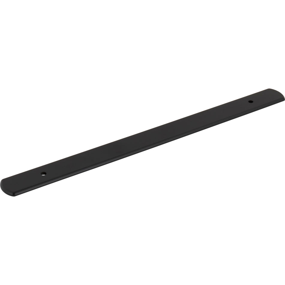 Top Knobs TK3275BLK: 11-13/16" Wescott  Backplate - Flat Black