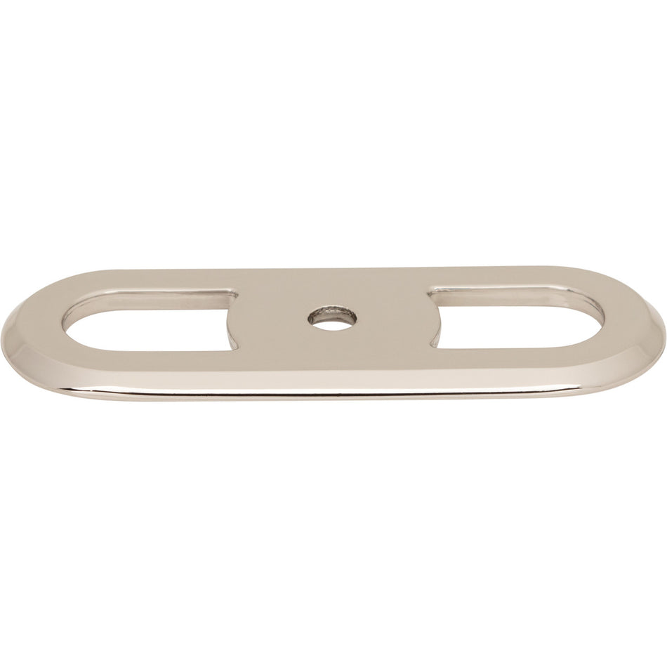 Top Knobs TK3351PN: 2-3/4" Brockwell Round Backplate - Polished Nickel