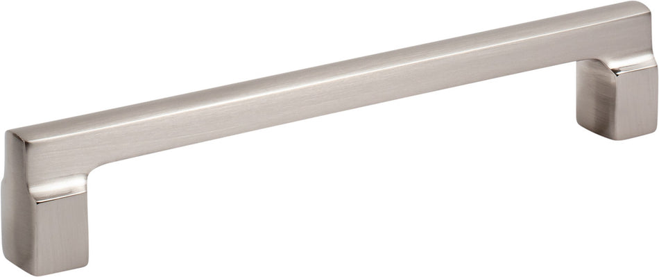 Atlas A524-BRN: 160mm cc Reeves Square Bar Cabinet Pull - Brushed Nickel