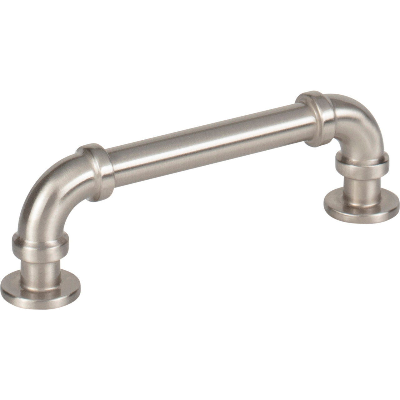 Atlas 432-BRN: 3-3/4" cc Steam Punk Cabinet Pull - Brushed Nickel