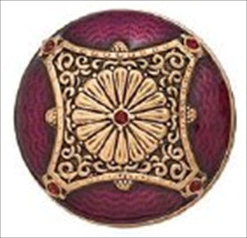 Edgar Berebi 7143/2: 1-3/8 Bristol Cabinet Knob - Swarovski Crystal/Museum Gold Plate