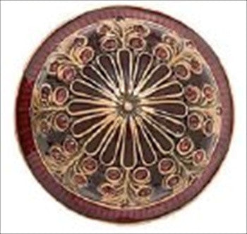 Edgar Berebi 7348/2: 1-5/16 Wellington Cabinet Knob - Swarovski Crystal/Museum Gold Plate