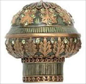Edgar Berebi 7348/3: 1-5/16 Wellington Cabinet Knob - Swarovski Crystal/Museum Gold Plate