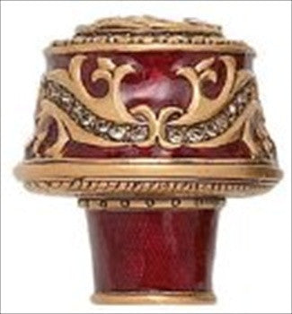 Edgar Berebi 7349/2: 1-5/16 Portland Cabinet Knob - Swarovski Crystal/Museum Gold Plate