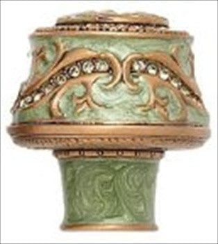 Edgar Berebi 7349/3: 1-5/16 Portland Cabinet Knob - Swarovski Crystal/Museum Gold Plate