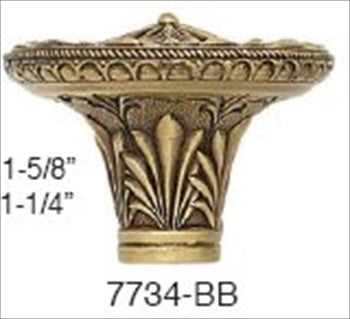 Edgar Berebi 7734bb: 1-5/8 Tremont Cabinet Knob - Burnished Brass