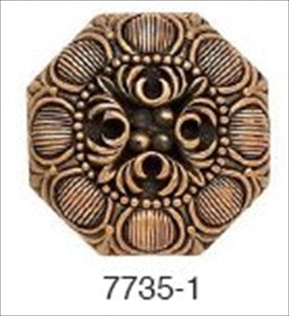 Edgar Berebi 7735/1: 1-1/4 Cabinet Knob - Museum Gold Plate