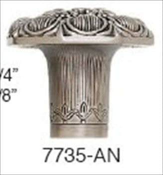 Edgar Berebi 7735an: 1-1/4 Cabinet Knob - Antique Nickel