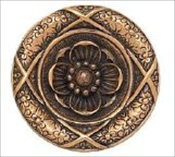 Edgar Berebi 7748/1: 1-1/2 Tremont Cabinet Knob - Museum Gold Plate