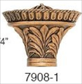 Edgar Berebi 7908/1: 1-1/4 Tremont Cabinet Knob - Museum Gold Plate