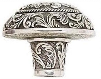 Edgar Berebi 7909/6: 1-9/16 Glendale Cabinet Knob - Burnished Silver Plate