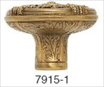 Edgar Berebi 7915/1: 1-7/16" Geneve Cabinet Knob - Museum Gold Plate