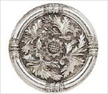 Edgar Berebi 7915/6: 1-7/16 Geneve Cabinet Knob - Burnished Silver Plate