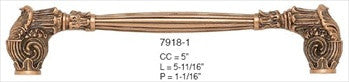 Edgar Berebi 7918/1: 5 cc Geneve Cabinet Pull - Museum Gold Plate