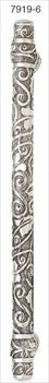 Edgar Berebi 7919/6: 5" cc Rookwood Cabinet Pull - Burnished Silver Plate