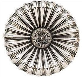 Edgar Berebi 7922/6: 1-11/16 Nantucket Cabinet Knob - Burnished Silver Plate