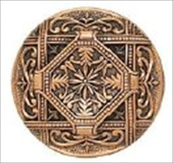 Edgar Berebi 7978/1: 1-1/4 Portsmouth Cabinet Knob - Museum Gold Plate