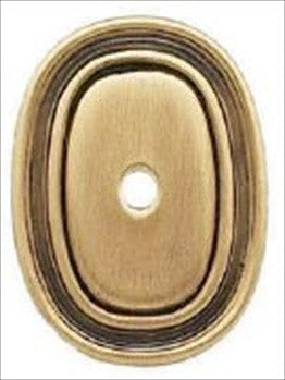 Edgar Berebi 8027bb: 1-13/16 Oval  Back Plate - Burnished Brass