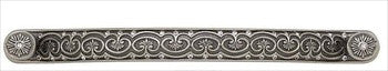 Edgar Berebi 8033an: 5 cc York Cabinet Pull - Swarovski Crystal/Antique Nickel