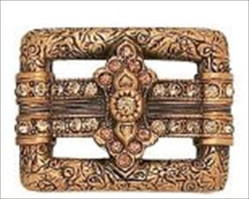 Edgar Berebi 8068/9: 1-7/16 Kingsbury Cabinet Knob - Swarovski Crystal/Museum Gold Plate