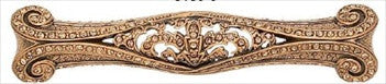 Edgar Berebi 8139/9: 3-1/2" cc Trescott Cabinet Pull - Swarovski Crystal/Museum Gold Plate