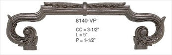 Edgar Berebi 8140vp: 3-1/2" cc Hollis Cabinet Pull - Vintage Pewter