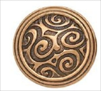 Edgar Berebi 8144/1: 1-3/8 Moderne Cabinet Knob - Museum Gold Plate