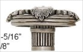 Edgar Berebi 8155an: 1-5/16 Hollis Cabinet Knob - Antique Nickel