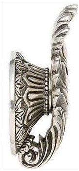 Edgar Berebi 8195/6: 2-5/8" Louis XV Leaf Cabinet Knob - Burnished Silver Plate