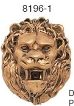 Edgar Berebi 8196/1: 1-1/2 Lion In Winter Cabinet Knob - Museum Gold Plate
