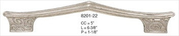 Edgar Berebi 8201/22: 5 cc Moderne Cabinet Pull - Satin Nickel
