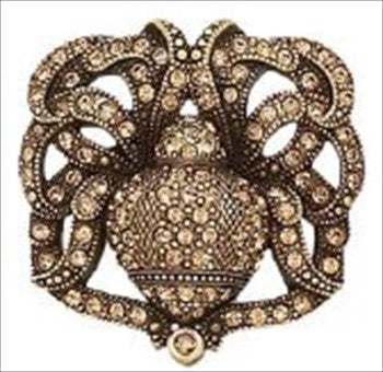 Edgar Berebi 8205bb: 1-11/16" Charlotte Cabinet Knob - Swarovski Crystal/Burnished Brass