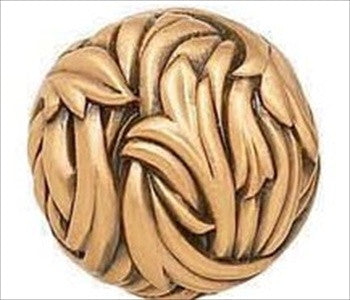 Edgar Berebi 8208/1: 1-3/16 Louis XV Cabinet Knob - Museum Gold Plate