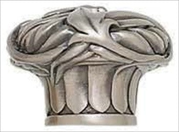 Edgar Berebi 8208an: 1-3/16 Louis XV Cabinet Knob - Antique Nickel