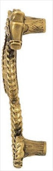 Edgar Berebi 8230fgx: 3-1/2" cc Seaside Seahorse Cabinet Pull (pair) - Swarovski Crystal/Florentine Gold Plate
