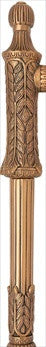 Edgar Berebi 8236/1: 16 cc Hampton Appliance Pull - Museum Gold Plate