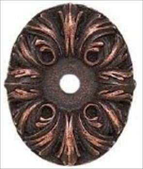 Edgar Berebi 8248ac: 1-11/16 Decorative Oval Back Plate - Artisan Copper
