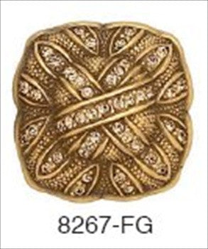 Edgar Berebi 8267fg: 1-1/4" Trescott Cabinet Knob - Swarovski Crystal/Florentine Gold Plate