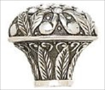 Edgar Berebi 8293/16: 1-1/8 Trescott Cabinet Knob - Swarovski Crystal/Burnished Silver Plate