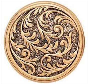 Edgar Berebi 8304/1: 1-9/16 Glendale Cabinet Knob - Museum Gold Plate