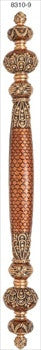 Edgar Berebi 8310/9: 6 cc Newport Cabinet Pull - Swarovski Crystal/Museum Gold Plate