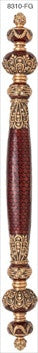 Edgar Berebi 8310fg: 6 cc Newport Cabinet Pull - Swarovski Crystal/Florentine Gold Plate