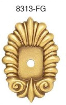 Edgar Berebi 8313fg: 1-3/8 Lion In Winter Oval Back Plate - Florentine Gold Plate