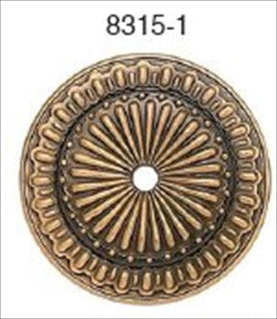 Edgar Berebi 8315/1: 1-11/16 Lion In Winter Back Plate - Museum Gold Plate