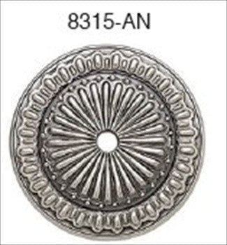 Edgar Berebi 8315an: 1-11/16 Lion In Winter Back Plate - Antique Nickel
